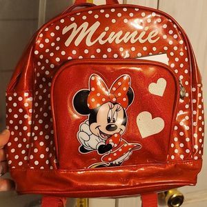 Minny Mouse Backpack, Br Disney Products, nwot, Red White polka dots w Minny.